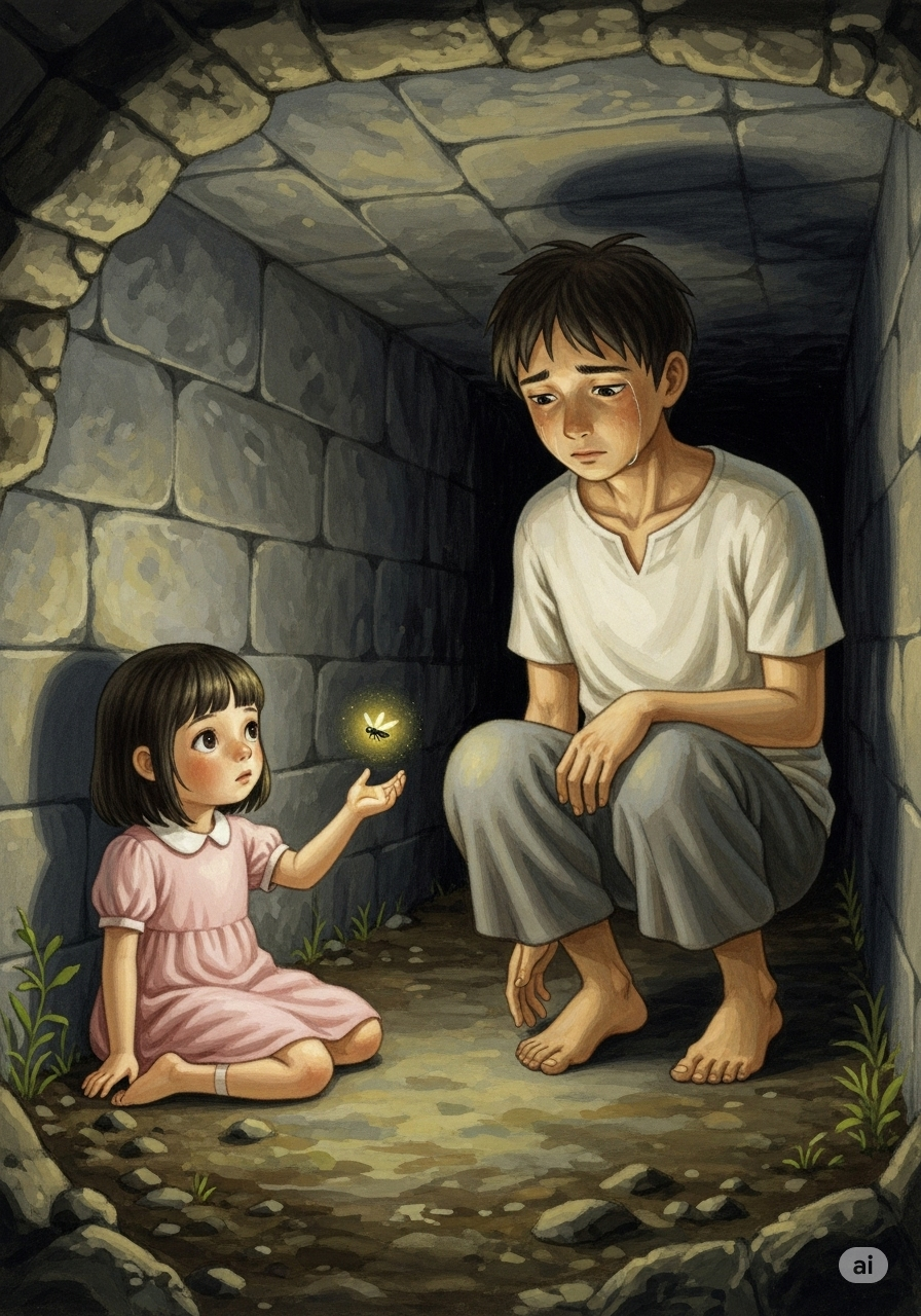 Souls in the Darkness with fireflies